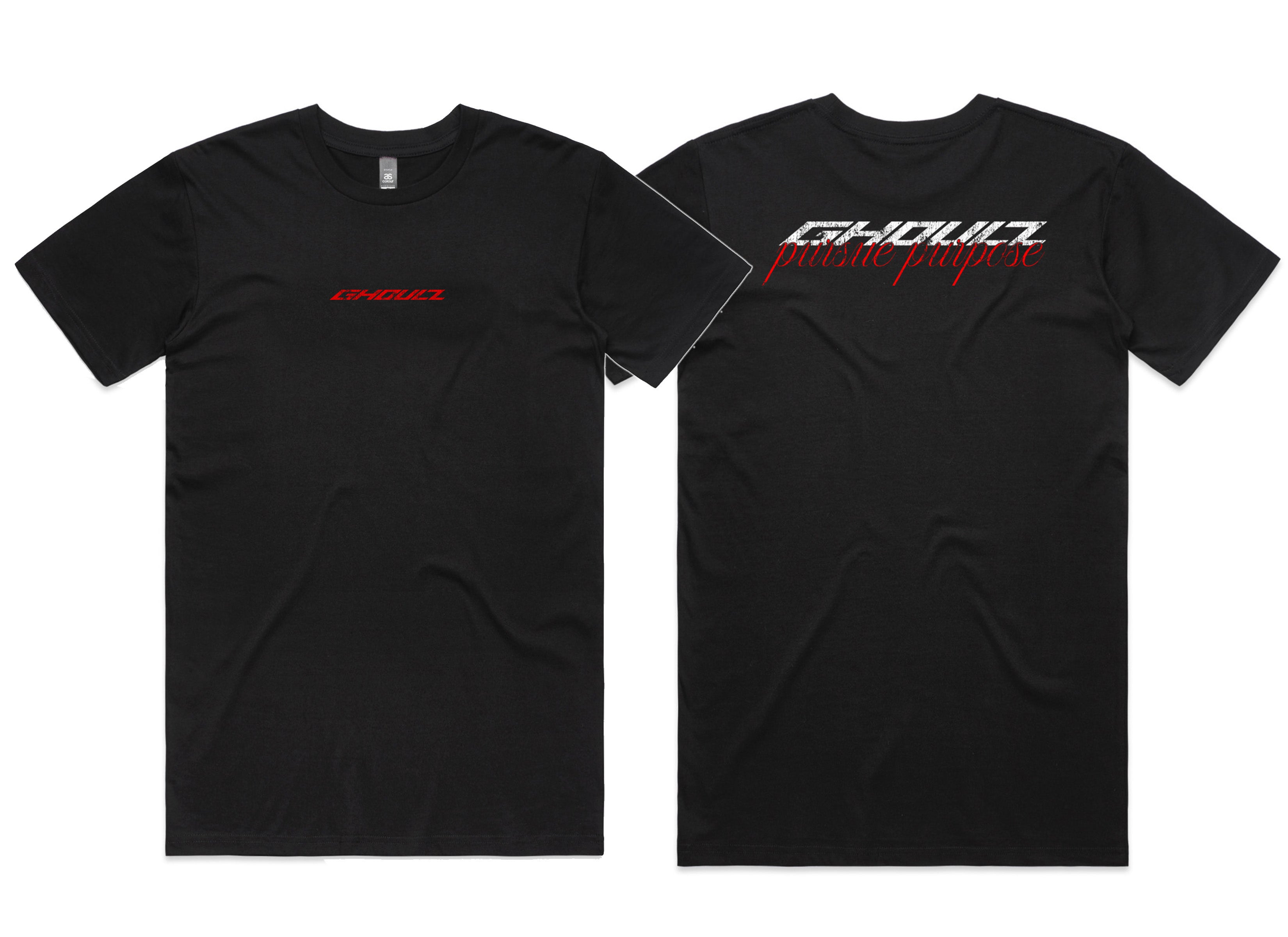 Ghoulz Staple T-Shirt - Red Text Front (Youth Sizes Available)