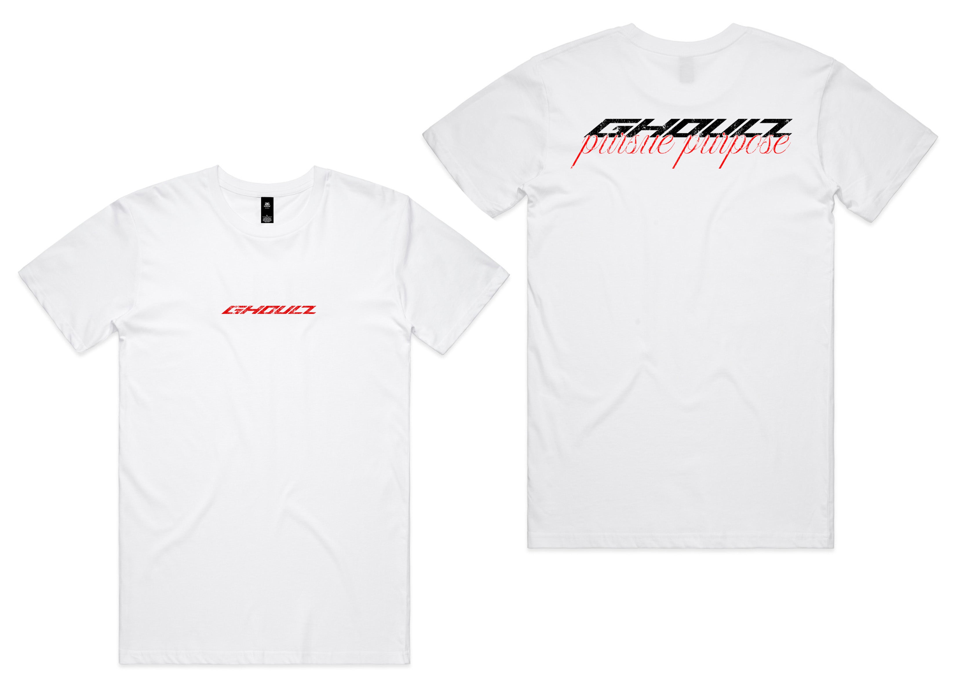 Ghoulz Staple T-Shirt - Red Text Front (Youth Sizes Available)